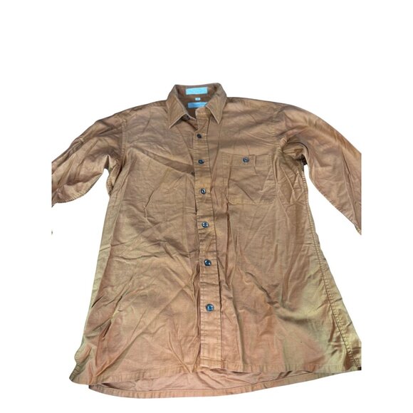 Christian Dior Mens Orange Long Sleeve Button-Down Shirt M - Picture 5 of 9